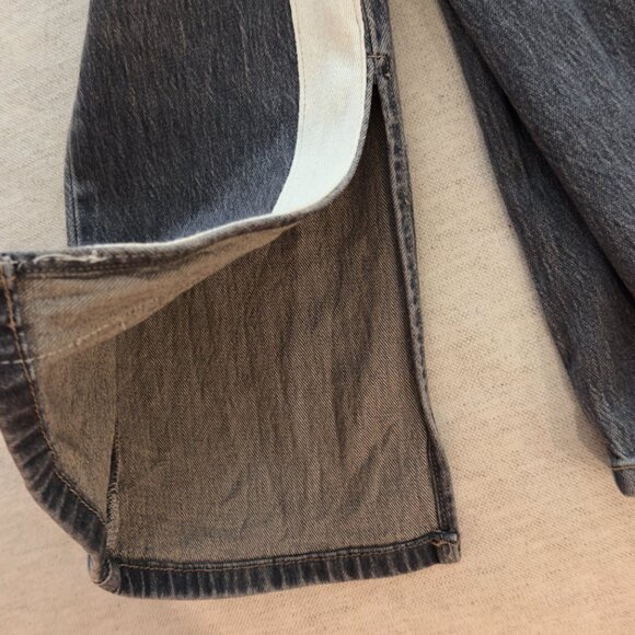 Blank NYC Jeans | Size 27 | Gray Straight Leg Denim With Slit - High Rise Jeans - Picture 2 of 11